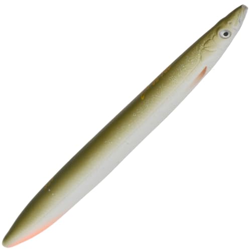 Savage Gear Line Thru Sandeel - Meerforellen Köder für Meerforelle, Meerforellenköder, Meerforellenblinker, Meerforellenwobbler, Länge / Gewicht:15cm - 27g, Farbe:Matt White Tobis Savage Gear Line Thru Sandeel - Meerforellen Köder für Meerforelle, Meerforellenköder, Meerforellenblinker, Meerforellenwobbler, Länge / Gewicht:15cm - 27g, Farbe:Matt White Tobis von Savage Gear