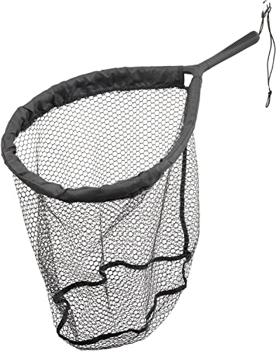 Savage Gear Pro Finezze Rubber Mesh Net L 46x56cm Floating - Kescher zum Spinnfischen & Fliegenfischen, Hechtkescher, Watkescher von Savage Gear