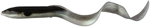 Savage Gear Real Eel Loose Body – Kunstköder zum Angeln, Aal-Design, 20 / 30 oder 40 cm, Unisex – Erwachsene, Schwarz Grün Perle, 40 cm von Savage Gear