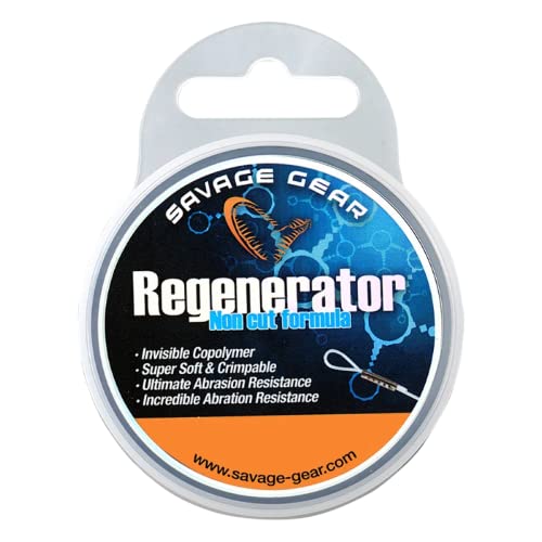 Savage Gear Regenerator Mono 30m monofile Schnur, Vorfach für Hecht, Zander & Barsch, Vorfachschnur für Raubfischvorfächer, Durchmesser/Tragkraft:0.50mm / 14.5kg Tragkraft von Savage Gear