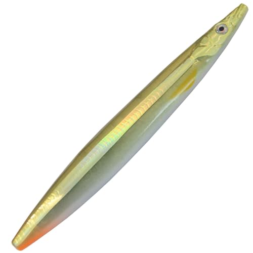 Savage Gear Sandeel Line Thru Sandeel Kunstköder, 8,5 cm, 11 Stück, Motoröl, 8,5, sinkend von Savage Gear