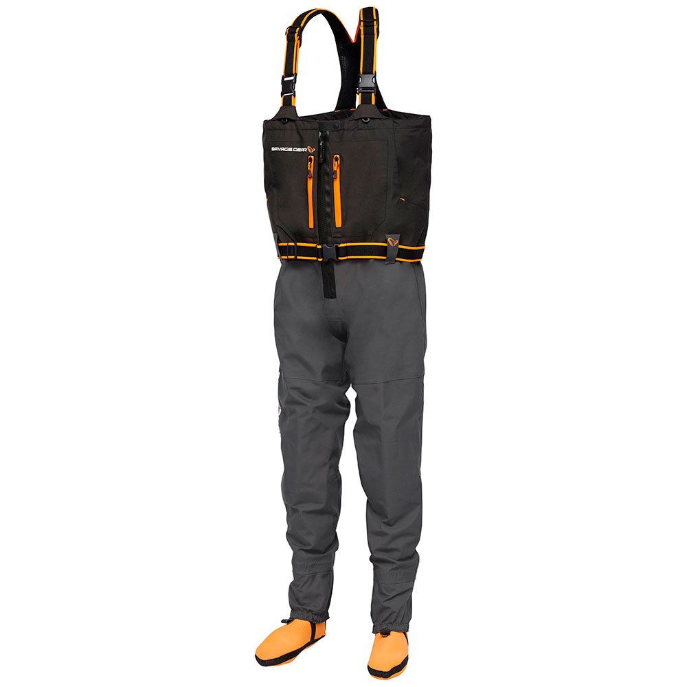 Savage Gear Sg8 Chest Zip Wader Grau 2XLS Mann von Savage Gear