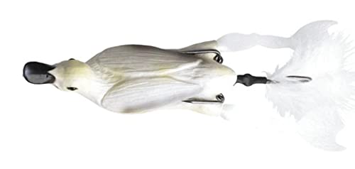 Savage Gear The Fruck 3D Hollow Duckling - Enten Gummiköder zum Spinnfischen auf Hecht, Oberflächenköder zum Hechtangeln, Wobbler, Farbe:White;Länge/Gewicht:7.5cm - 15g von Savage Gear