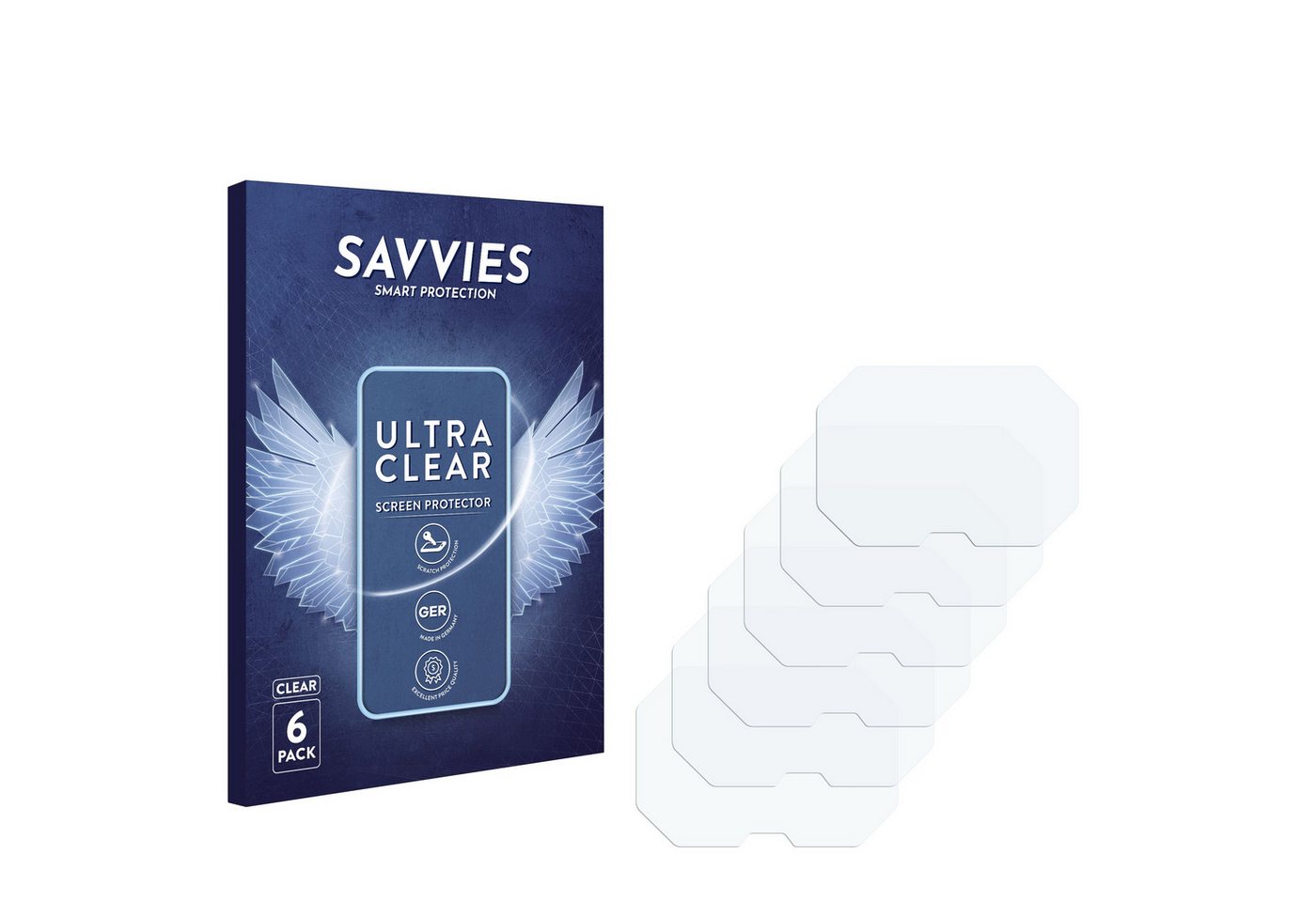 Savvies Schutzfolie für Minox DTC 600 Wildkamera, Displayschutzfolie, 6 Stück, Folie klar von Savvies