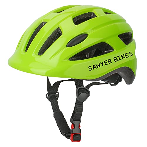 Sawyer Bikes - Casco Infantil Ajustable - Niños 2 a 10 Años (Verde) von Sawyer Bikes