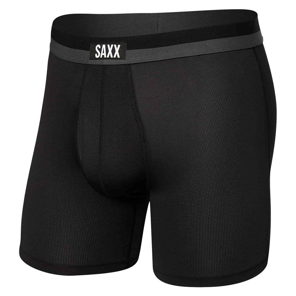 Saxx Underwear Sport Mesh Fly Boxer Schwarz L Mann von Saxx Underwear