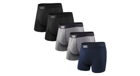 5 saxx ultra super soft brief boxershorts   schwarz   heather grey   navy von Saxx