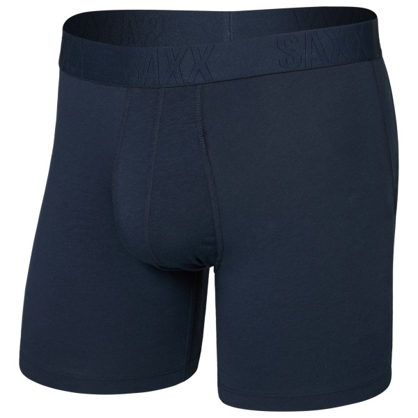 Saxx - Droptemp Cooling Cotton Boxer Brief Fly - Alltagsunterwäsche Gr M blau von Saxx
