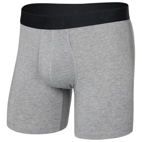 Saxx - Droptemp Cooling Cotton Boxer Brief Fly - Alltagsunterwäsche Gr M grau von Saxx