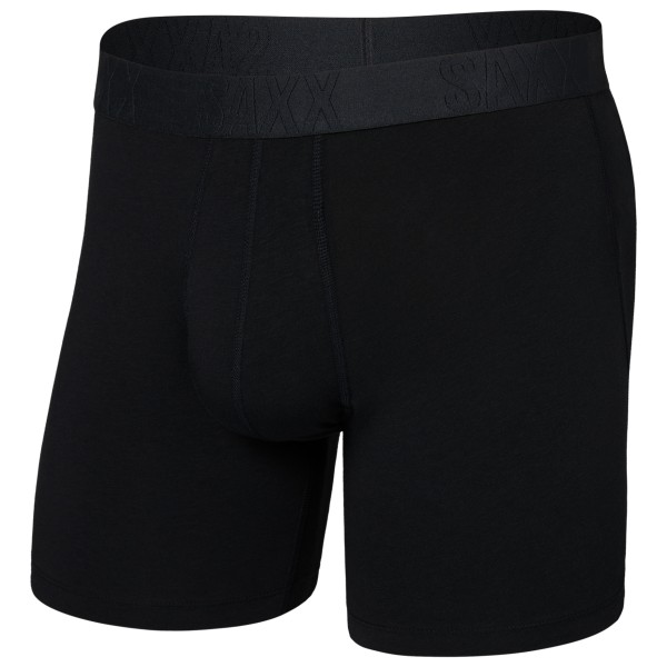 Saxx - Droptemp Cooling Cotton Boxer Brief Fly - Alltagsunterwäsche Gr M schwarz von Saxx