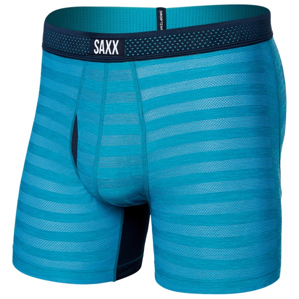 Saxx - Droptemp Cooling Mesh Boxer Brief Fly - Kunstfaserunterwäsche Gr S blau von Saxx