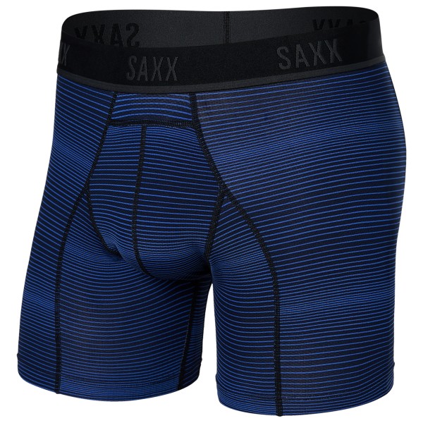 Saxx - Kinetic Light-Compression Mesh Boxer Brief - Kunstfaserunterwäsche Gr L;M;S;XL;XXL blau;schwarz von Saxx
