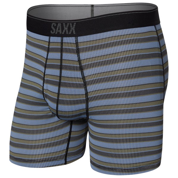 Saxx - Quest Quick Dry Mesh Boxer Brief Fly - Kunstfaserunterwäsche Gr L;M;S;XL;XS blau;bunt;grau;schwarz von Saxx