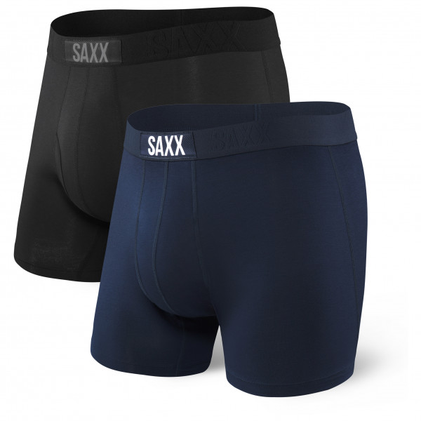 Saxx - Ultra Super Soft Boxer Brief Fly 2-Pack - Kunstfaserunterwäsche Gr L;M;S;XL;XXL blau von Saxx
