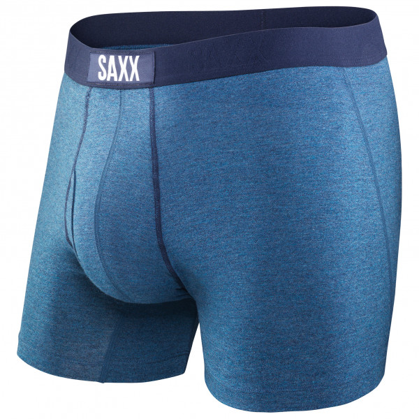 Saxx - Ultra Super Soft Boxer Brief Fly - Kunstfaserunterwäsche Gr M blau von Saxx