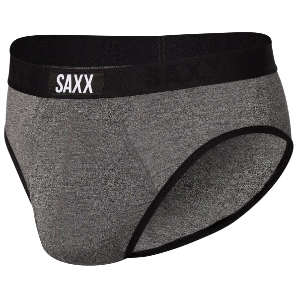 Saxx - Ultra Super Soft Brief Fly - Kunstfaserunterwäsche Gr XXL grau von Saxx