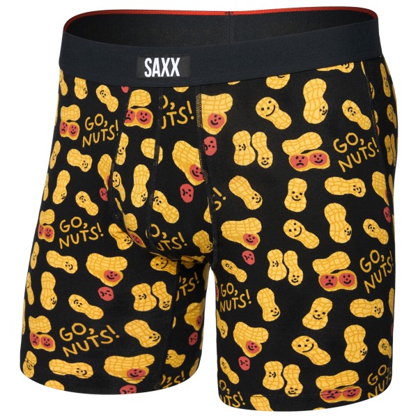 Saxx - Vibe Xtra Boxer Brief Fly - Kunstfaserunterwäsche Gr M schwarz von Saxx