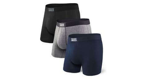 saxx boxer pack 3 vibe schwarz grau blau von Saxx