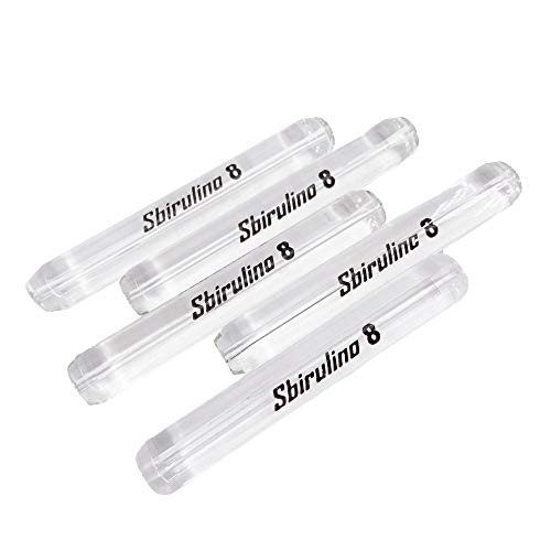 Sbirulino® Set mit 5 Stück Angelglas Modell Short. Tremarella Glas Glasgewichte Bombarden Glasgewicht zum Forellenangeln, Gewicht zum Angeln auf Forellen, Glasbeschwerung für Forellen von Sbirulino