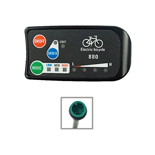 E-Bike LCD Display Bildschirm 36V 48V LED880 Elektrofahrrad Display Für KT Controller Elektrischer Zugang J7Z7 Panel Bike von Sbyzm