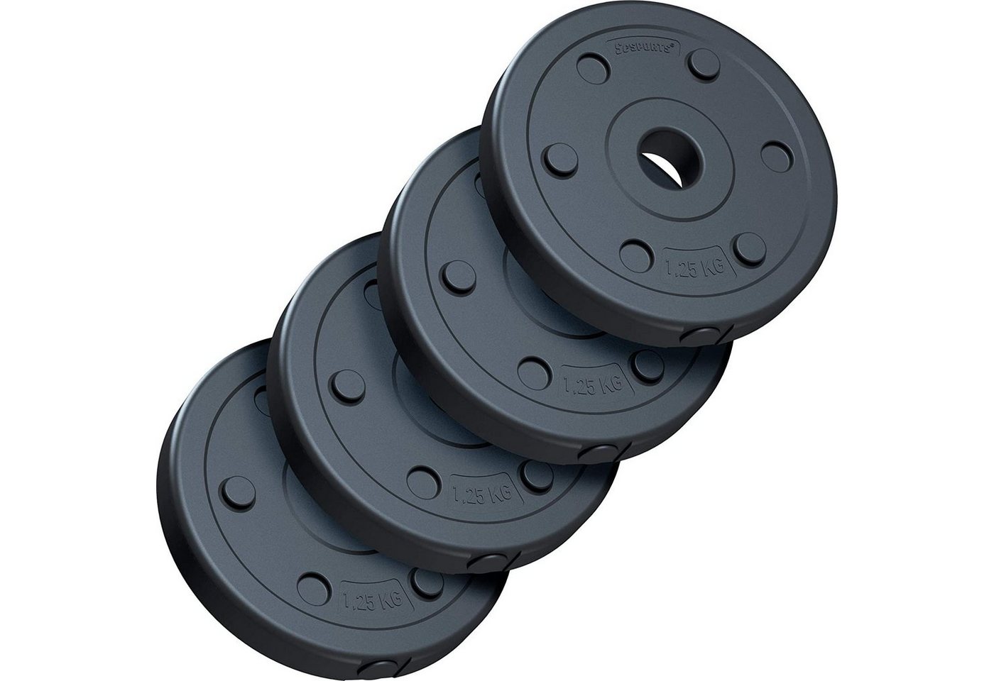 ScSPORTS® Hantelscheiben Set 30/31mm Kunststoff Gewichtsscheiben Gewichte von ScSPORTS®