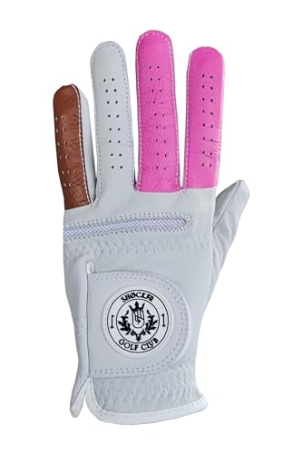 Shocker Golfhandschuh, Premium, 100 % Cabretta-Leder, langlebiger Griff, für Erwachsene, weiß, Herren-Handschuhe, lustiges Geschenk, Shoker, Herren, links und rechts, Größen: S, M, L, XL, XXL von Scale Wear