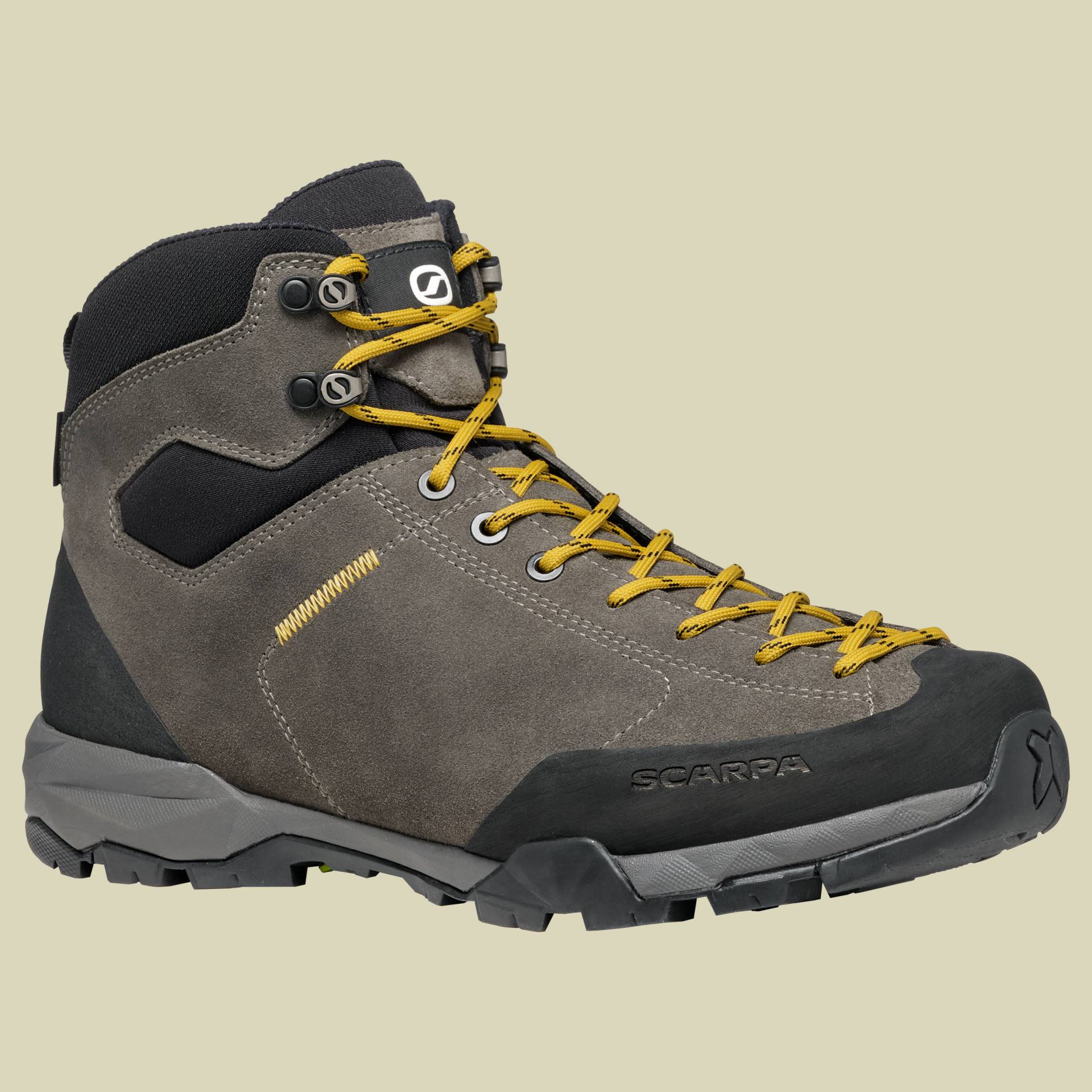 Mojito Hike GTX Wide Men Größe 41,5 Farbe titanium/mustard von Scarpa Schuhe