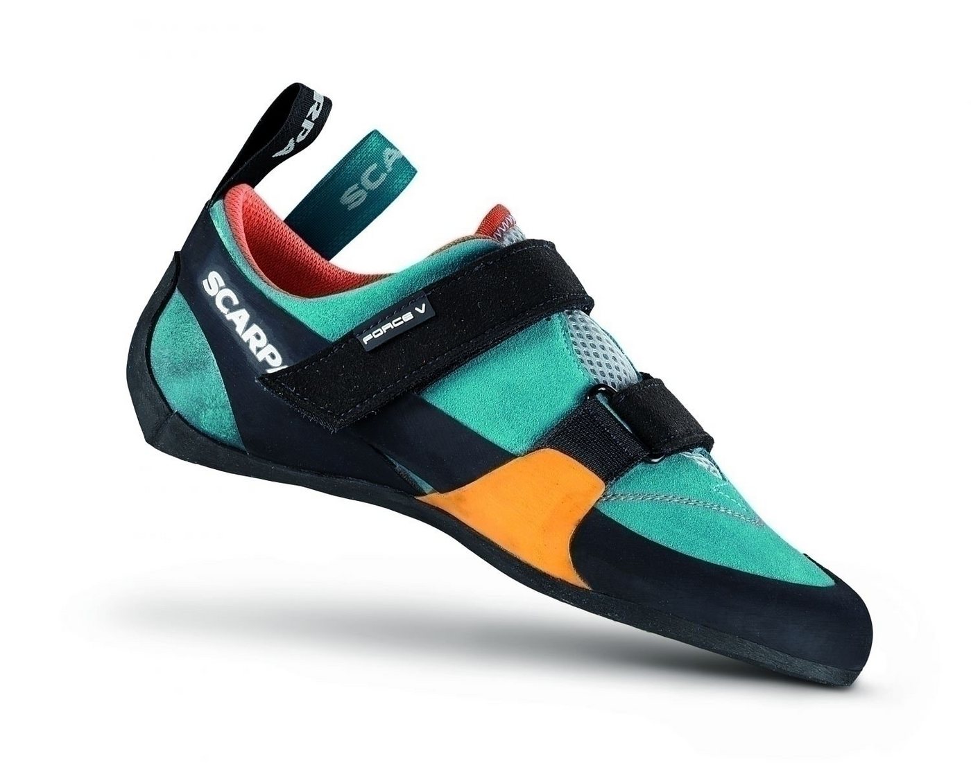 Scarpa FORCE V Damen Kletterschuh blau/orange Kletterschuh von Scarpa