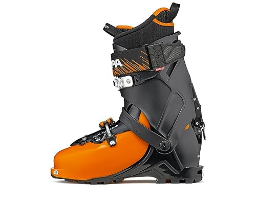Scarpa M Maestrale Orange-Schwarz - Klassischer zuverlässiger Herren Skitourenschuh, Größe EU 44 - Farbe Orange - Black von Scarpa