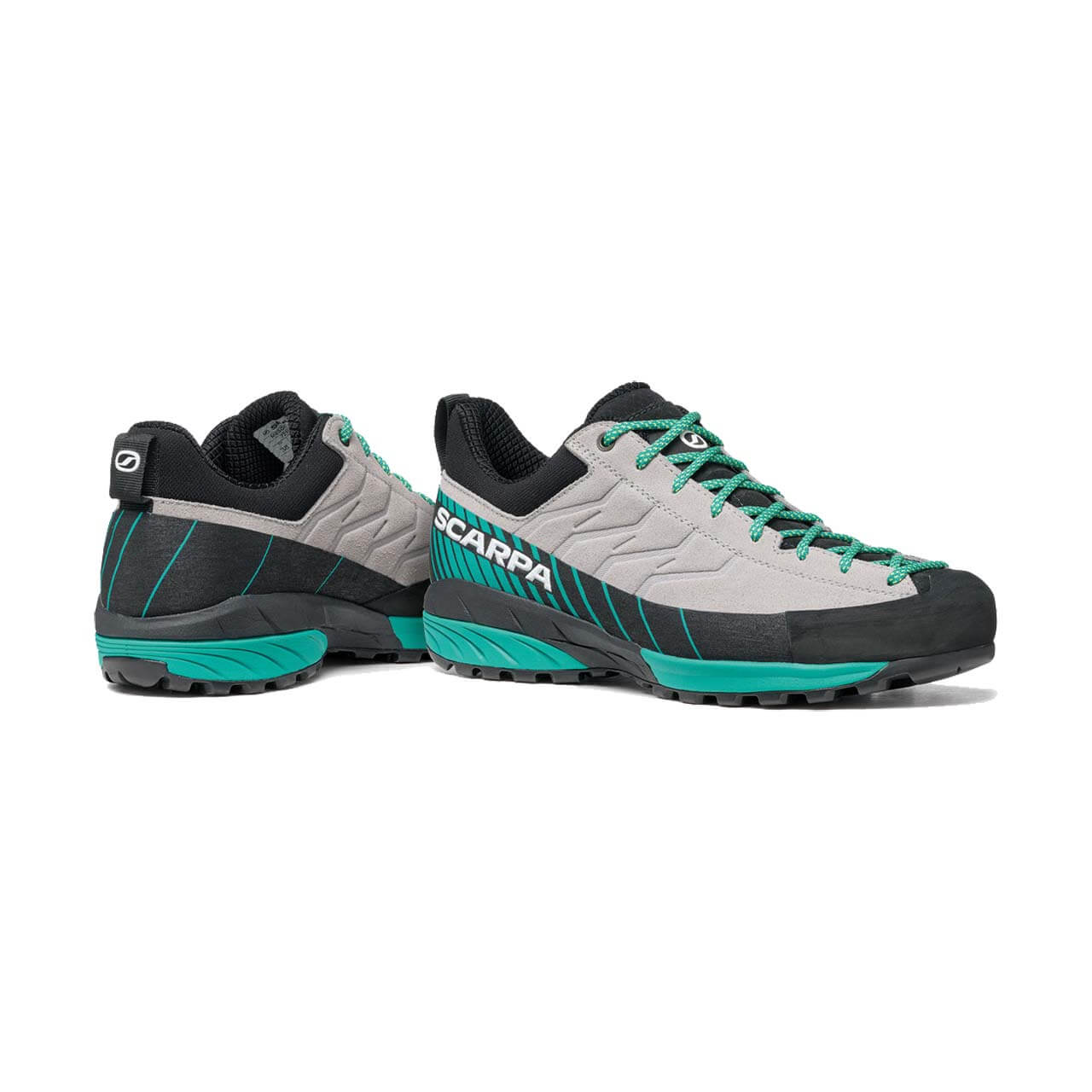 Scarpa Mescalito Damenschuh - Gray/Tropical Green, 41 von Scarpa