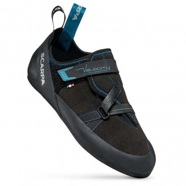 Scarpa - Velocity - Kletterschuhe Gr 39,5 schwarz/blau von Scarpa