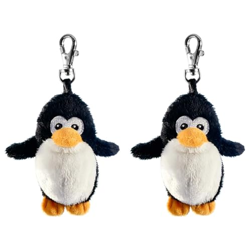 Schaffer 211 Plüsch Schlüsselanhänger Pinguin Pingy Schwarz-weiß (Packung mit 2) von Schaffer Knuddel mich!