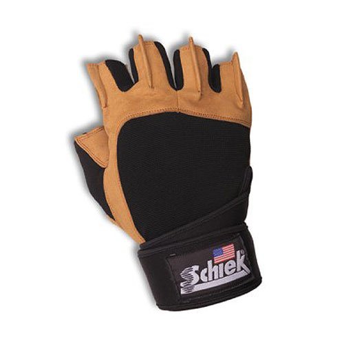 Schiek SSI-425-M Power Gel Lifting Gloves with Wrist Wraps 8 9 Medium by Schiek von Schiek