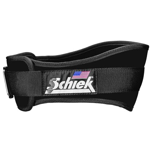 Schiek Sports Unisex Gürtel mit bequemer Passform Rückenbreite 15 cm, Schwarz , XL (40-45) von Schiek