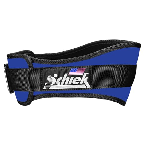 Schiek Sports Unisex Gürtel mit bequemer Passform Rückenbreite 15 cm, Unisex-Erwachsene, Helles Marineblau, L von Schiek