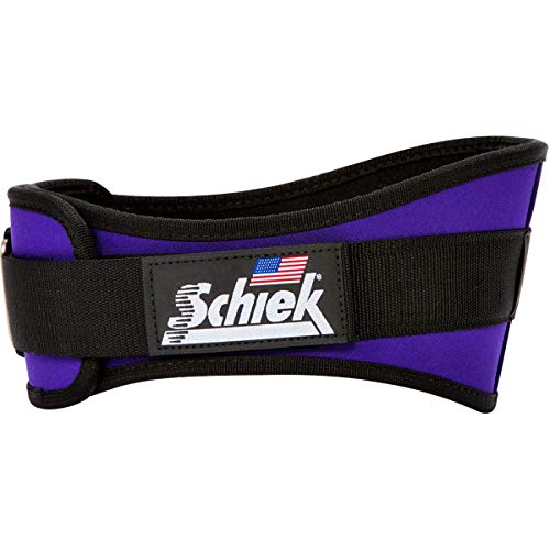 Schiek Sports Unisex Gürtel mit bequemer Passform Rückenbreite 15 cm, Unisex-Erwachsene, purpur, XS von Schiek