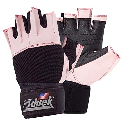 Schiek Sports Frauenfitnesshandschuhe Modell 520p in Pink Größe M von Schiek