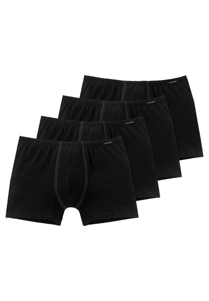 Schiesser Retro Boxer 4er Pack Cotton Essentials (Spar-Set, 2-St) Shorts - Baumwolle - Ohne Eingriff - von Schiesser