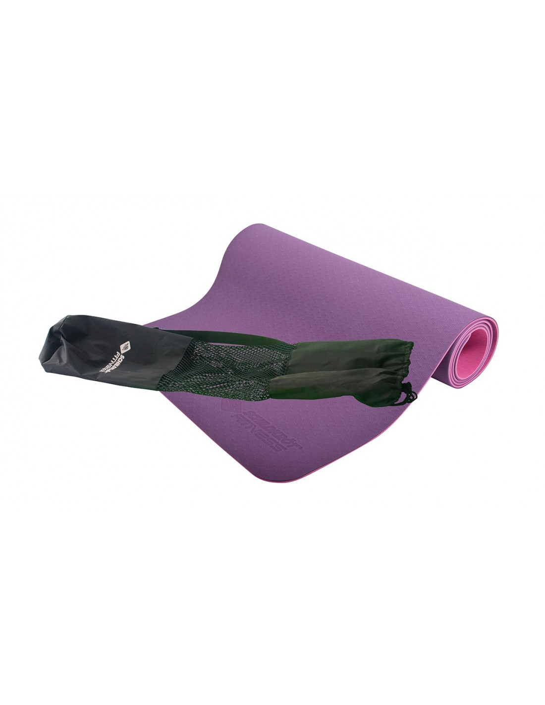 Schildkröt-Fitness Bicolor Yogamatte, Purple-Pink, 4mm, PVC-frei, im Carrybag Fitnessmattengröße - Länge 180-190cm, Breite bis 60cm, Fitnessmattenstärke - 0,4cm, von Schildkröt Fitness
