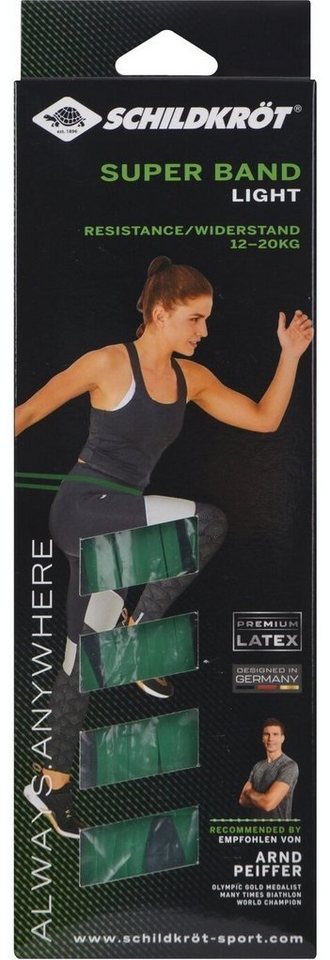 Schildkröt-Fitness Physiobänder SUPER BAND Light 21mm green, 1 Wide von Schildkröt-Fitness