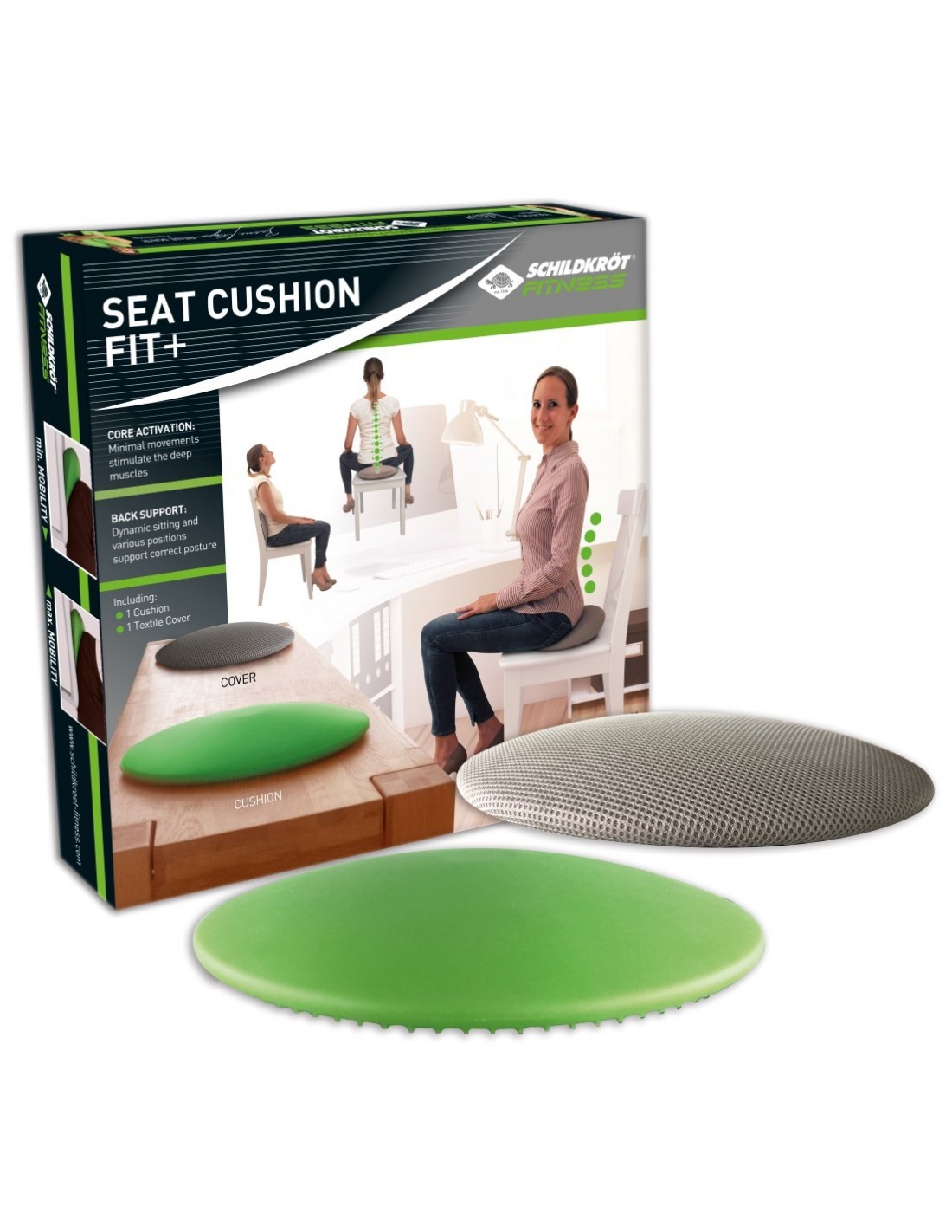 Schildkröt-Fitness Seat Cushion Fit+, inkl. Bezug, Handpumpe und Übungsposter von Schildkröt Fitness