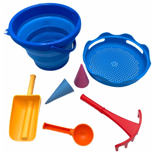 Schildkröt Fun Sports - 7in1 Sandspielzeug Set - Strandspielzeug blau von Schildkröt Fun Sports
