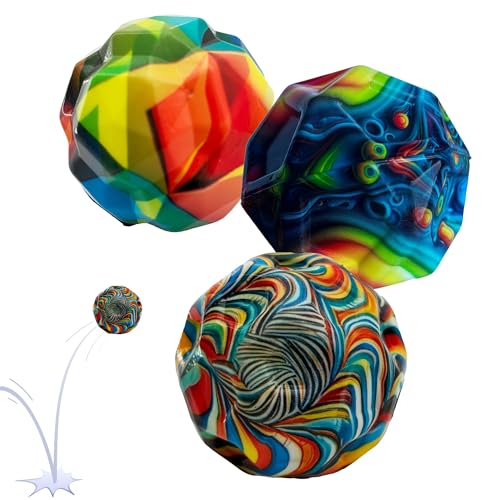 Schildkröt High Bounce Balls, 3 Stück, Springender Gummiball, enorme Sprungkraft, Flummi für Kinder und Erwachsene von Schildkröt