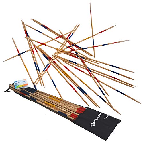Schildkröt® Mikado Set, die Riesenversion des Spiele-Klassikers, 25 Stäbe, 90 cm Länge, aus FSC zertifiziertem Holz, 970110 von Schildkröt