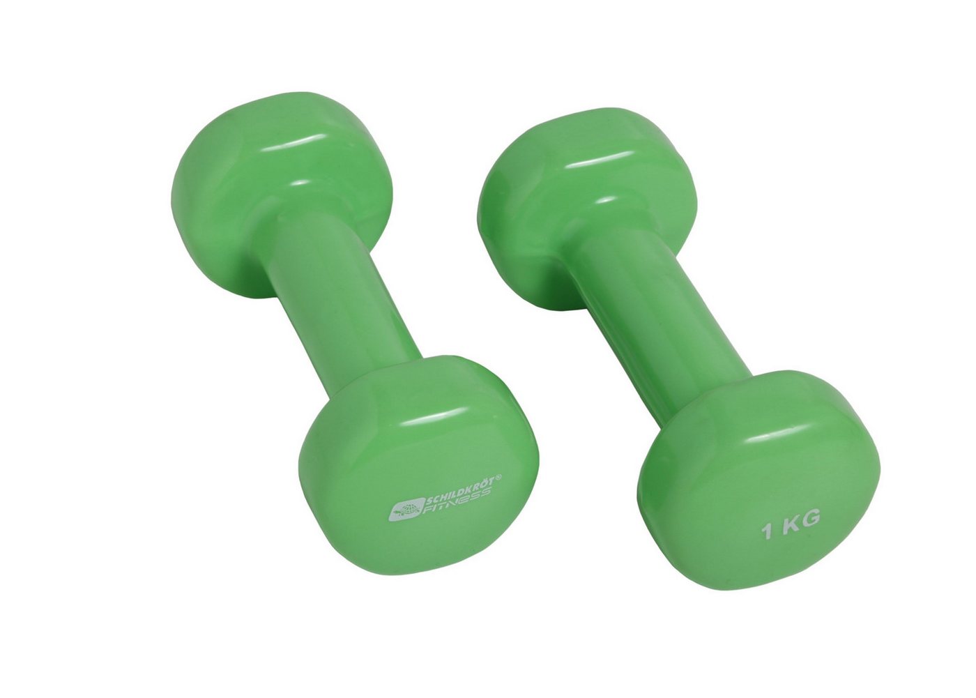 Schildkröt Hantel Fitness Vinyl (Eisen/PVC) grün Set 2x1,0kg von Schildkröt