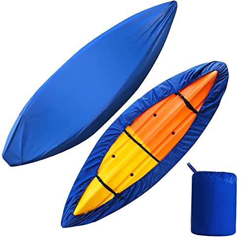 Schleuder Universal Kajak Abdeckung,UV-Schutz Kajak-Kanu-Abdeckung wasserdichte, Staubschutzschild für Kanu-Boot,420D Oxford (3.1-3.5m) von Schleuder