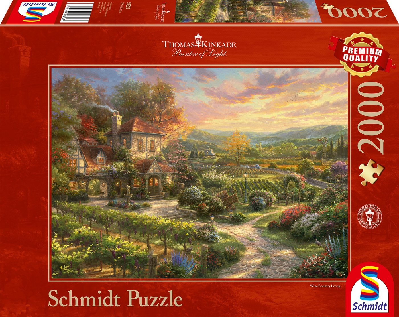 Schmidt Spiele Puzzle In den Weinbergen, 2000 Puzzleteile, Thomas Kinkade von Schmidt Spiele