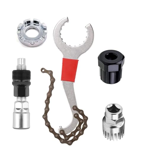 Schneespitze Tretlager Kurbelabzieher,Fahrrad Kassette Removal Tool mit 5-11 Fach Kompatibel Kettenpeitsche,Fahrrad Reparatur Set,Ahrrad Reparatur Werkzeug,Ketten Werkzeug für Fahrräder Schneespitze Tretlager Kurbelabzieher,Fahrrad Kassette Removal Tool mit 5-11 Fach Kompatibel Kettenpeitsche,Fahrrad Reparatur Set,Ahrrad Reparatur Werkzeug,Ketten Werkzeug für Fahrräder von Schneespitze