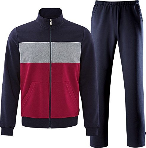 Schneider Sportswear Herren BLAIRM-Anzug Trainingsanzug, redwine/dunkelblau, 46 von Schneider Sportswear