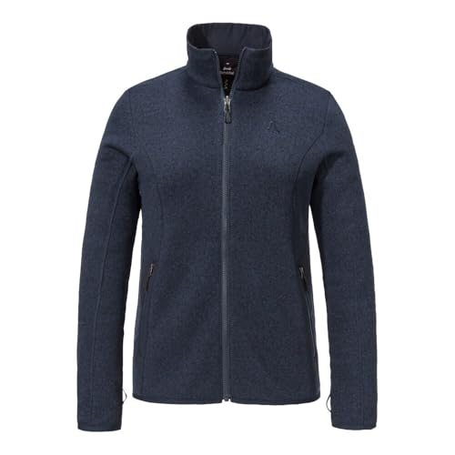 Schöffel Damen CIRC Fleece Jk Style Yew WMS, schnell trocknende Fleecejacke aus nachhaltiger Herstellung, leichte Outdoorjacke mit 4-Wege-Stretch, navy blazer, 44 von Schöffel